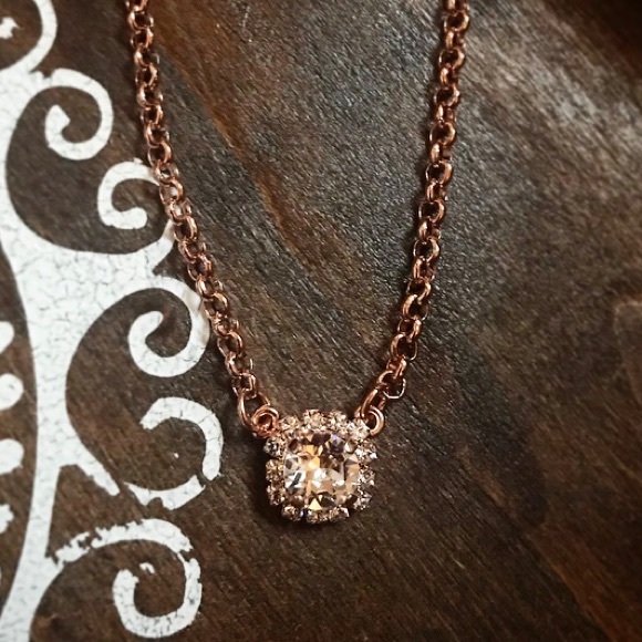 Jewelry - Rose Gold Swarovski Crystal Necklace